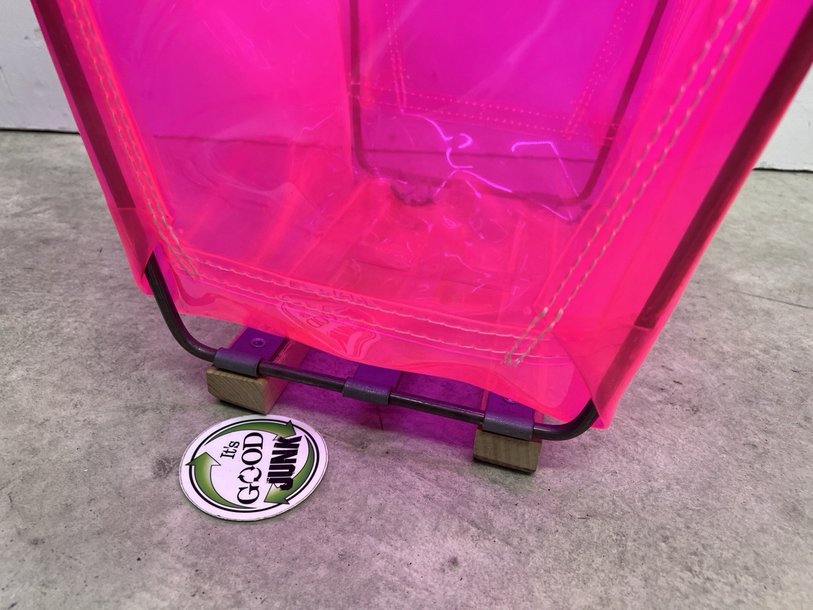 Victoria’s Secret VS Barbie Pink Store Display Storage Bin Basket Leather Handle