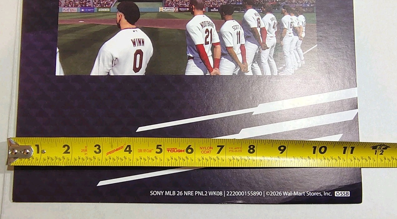 MLB The Show 26 Promo Walmart displays advertisement – 24x 11x Lot Of 2