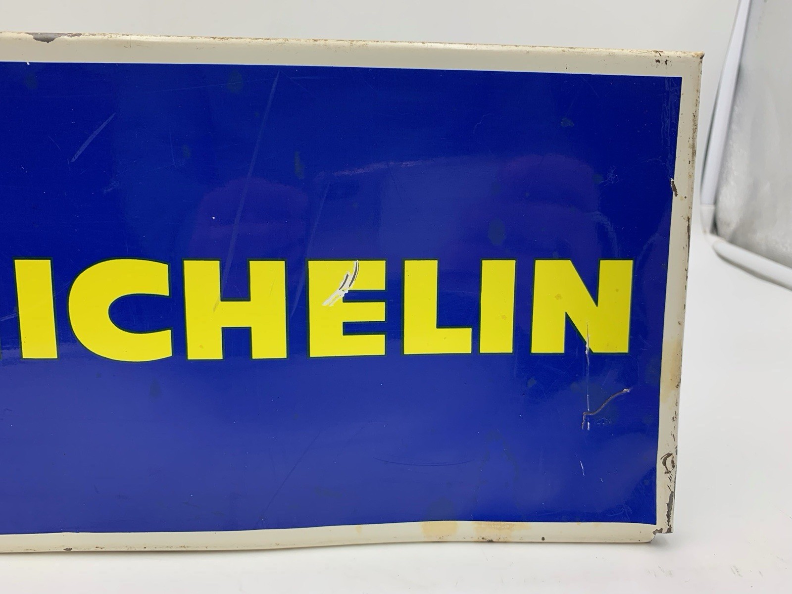Michelin sign 60’s advertising plate tires 35×15.5×0.5 cm Chagnom