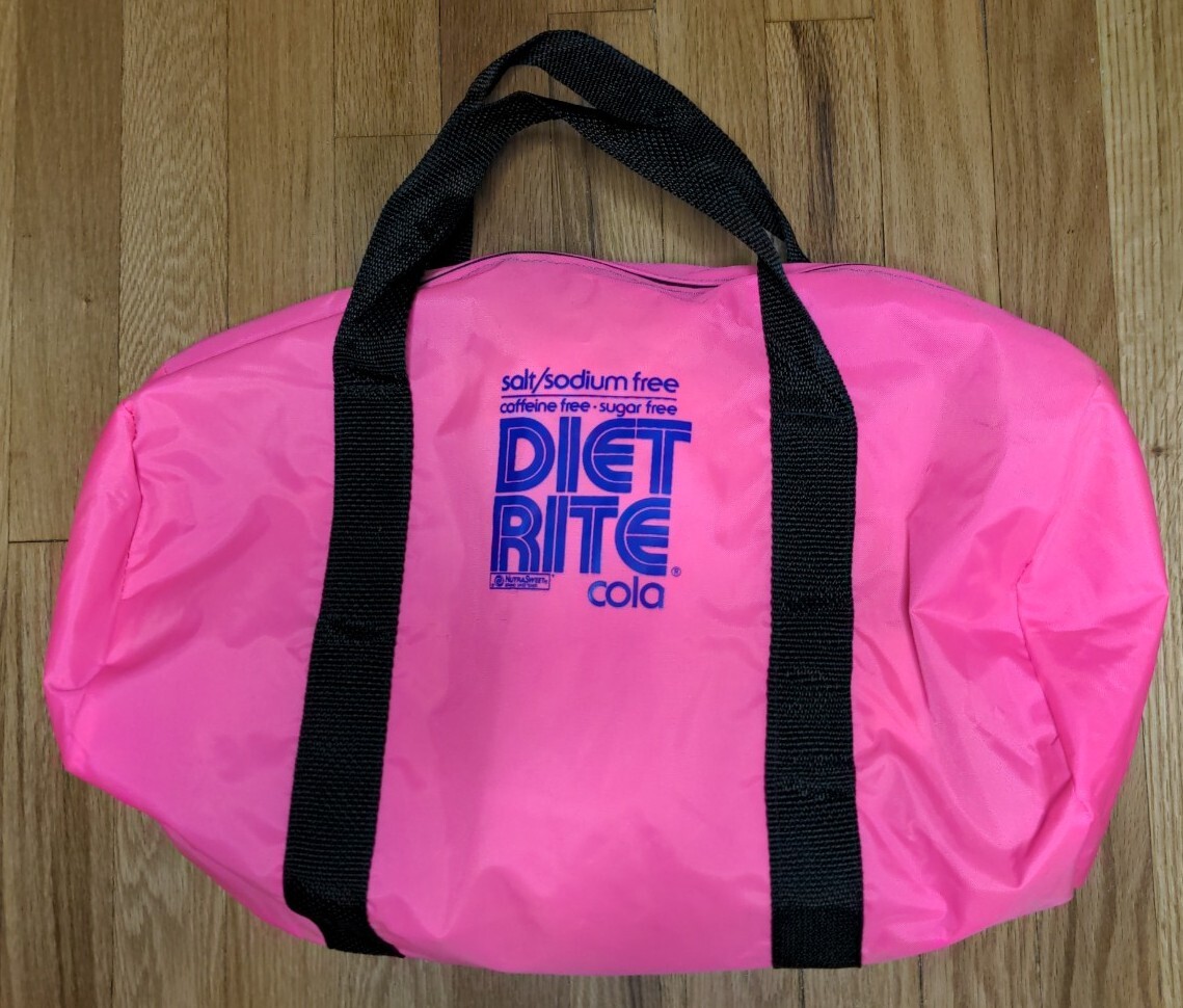 Diet Rite Cola – Gym Bag – vintage, rare promo item, 1980s, 1990s