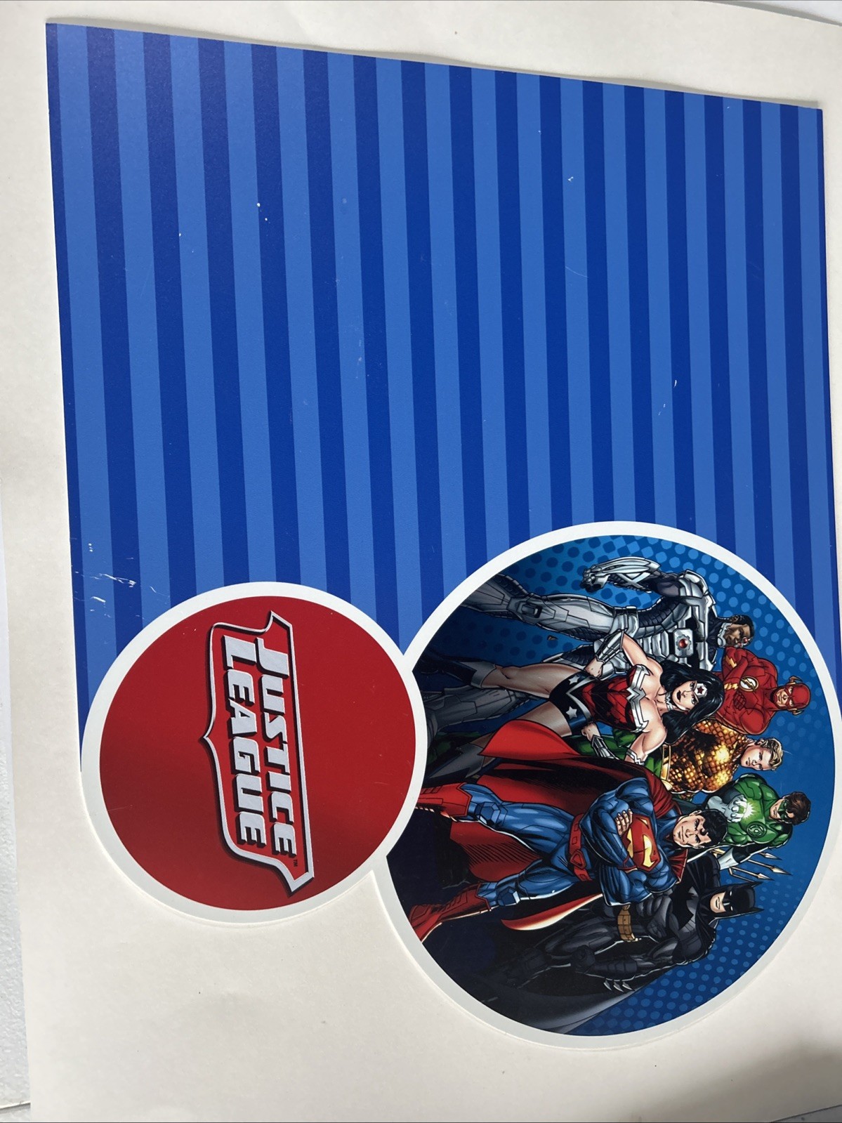 Party City In-Store Justice League Sign 23″ x 18.5″ x 2mm Display W Hanger DWBO