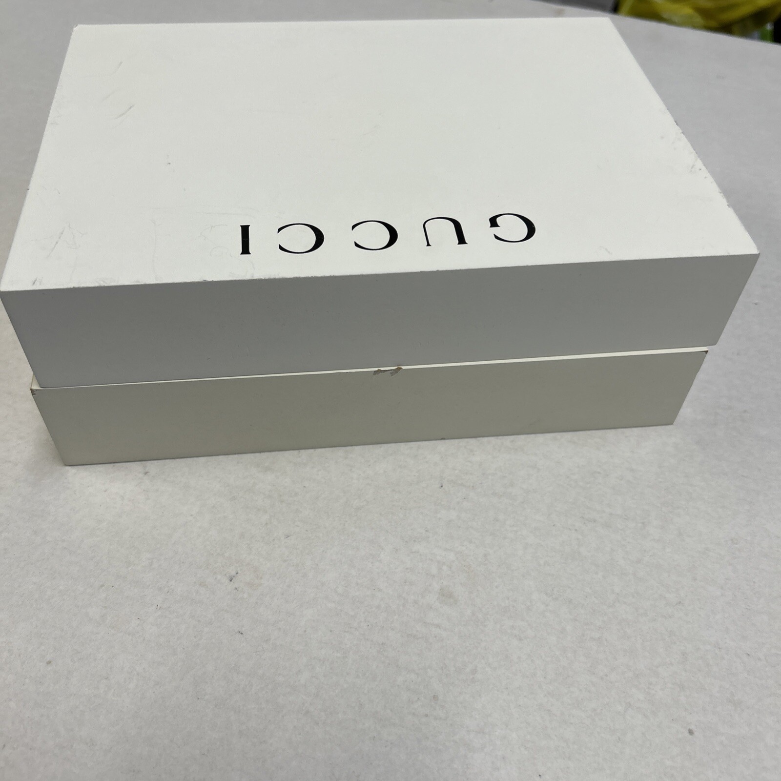 ( 2 ) GUCCI Display Countertop Platform Shelf Store Dealer Logo