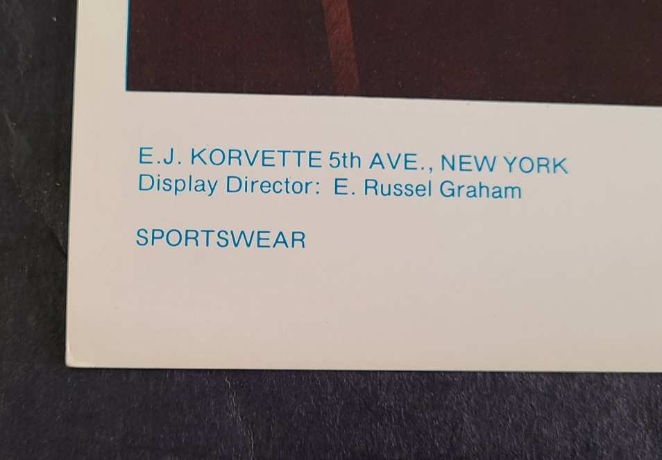 1975 E.J. KORVETTE 5TH AVE, NY WINDOW DISPLAY PHOTO PRINT ALL-WHITE