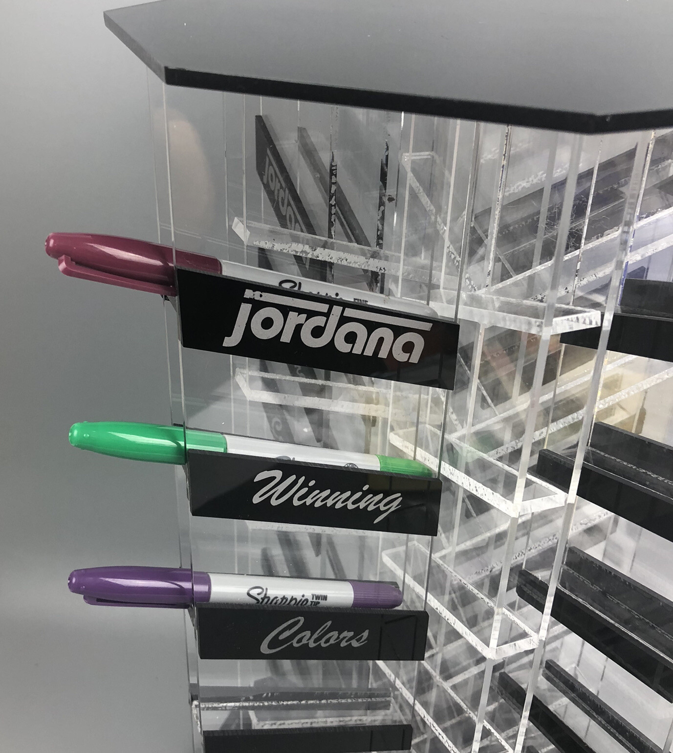 Jordana Cosmetics Acrylic Revolving Store Display Case Organizer
