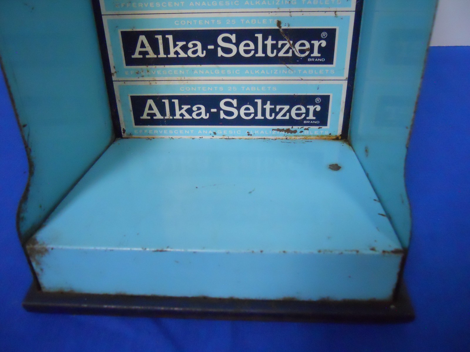 Vintage ALKA-SELTZER Counter Display w Tape Dispenser General/Country/Drug Store
