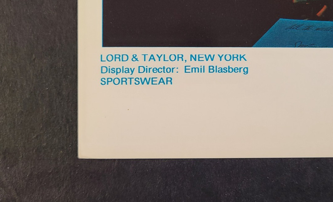 1976 LORD & TAYLOR, NY WINDOW DISPLAY PHOTO PRINT PACIFIC OVERTURES BACK STAGE