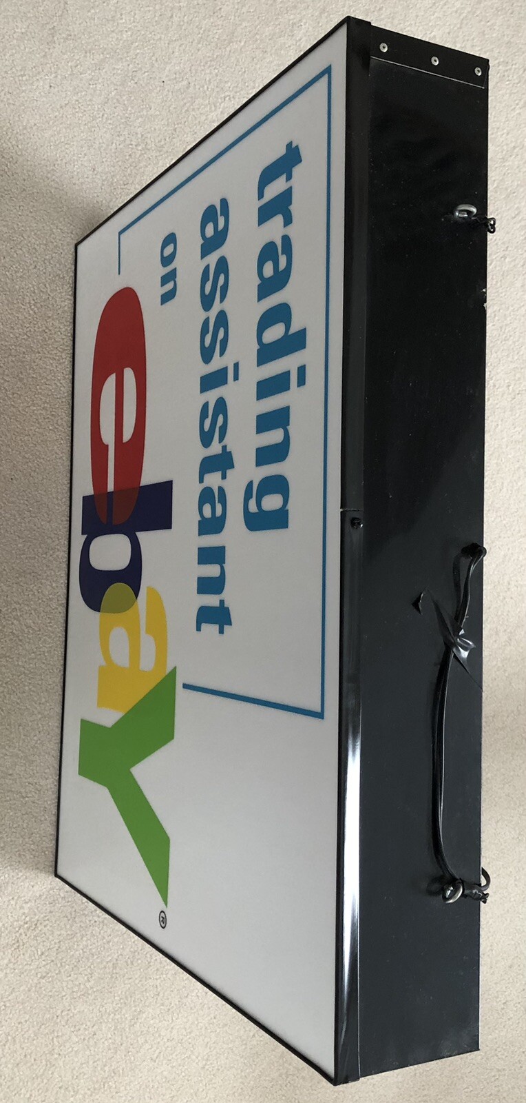 Rare eBay Trading Assistant Store 30″ x 24″ x 5-1/4″ Plexiglass Lighted Sign