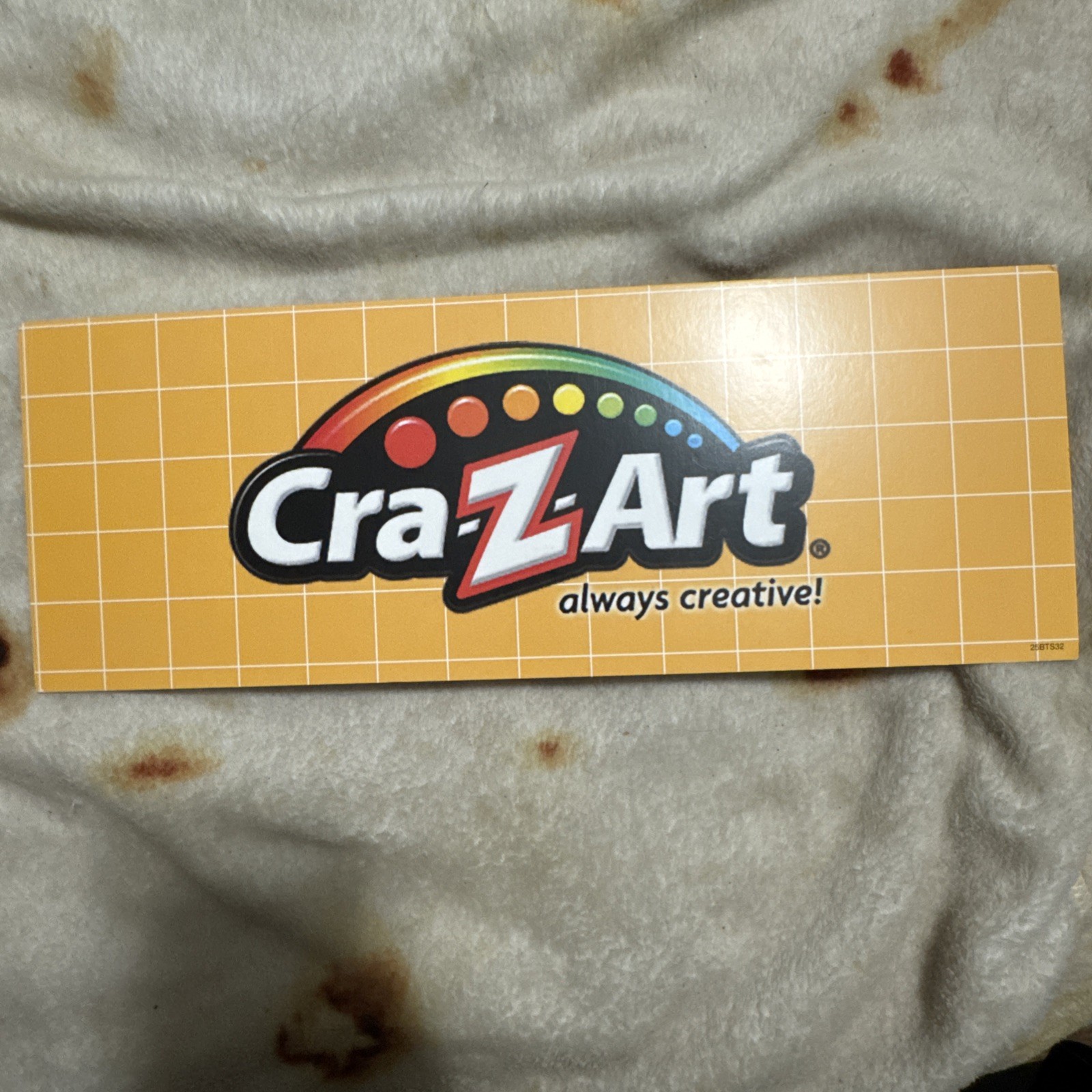 Crayola Front And Back Cardboard Sign From Store Display