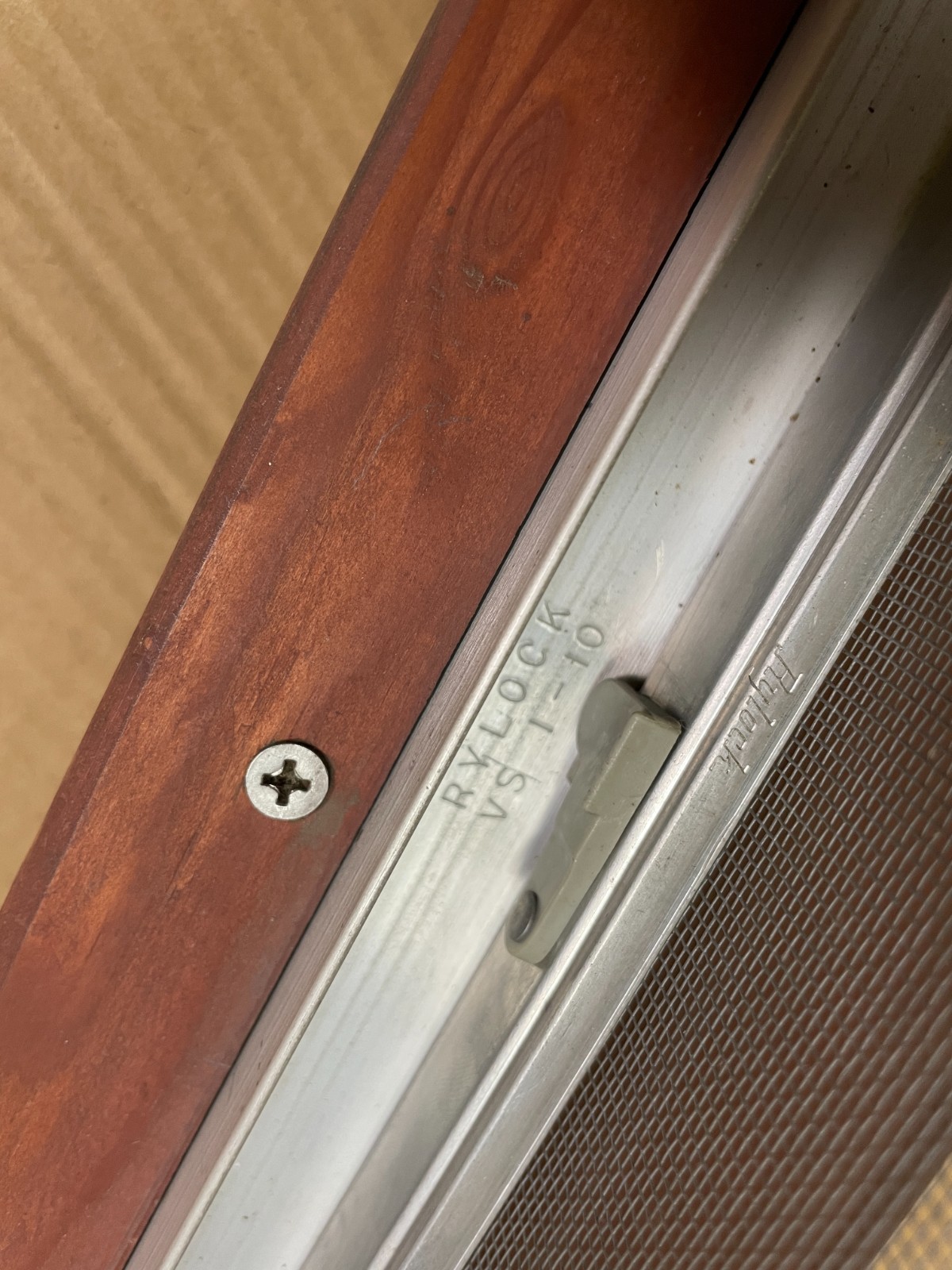 Rylock aluminum sash salesman sample, rare, vintage