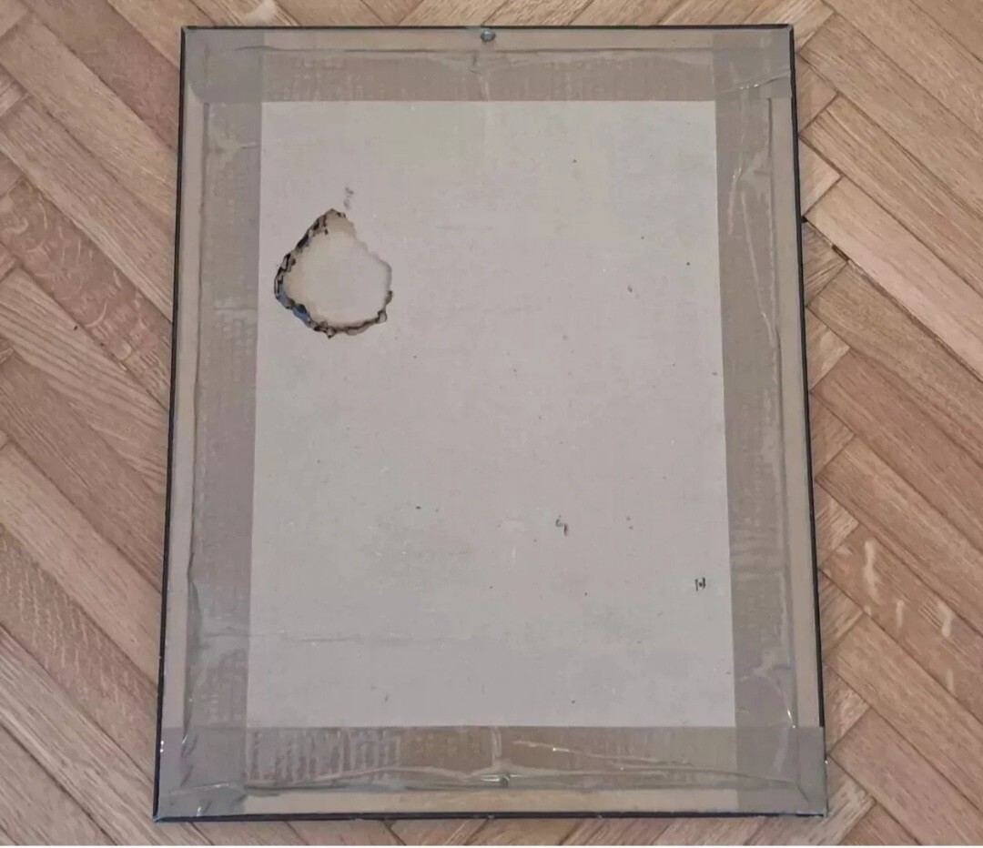 MIRROR FRAME-CAMEL CIGARETTES/CIGARETTES-MIRROR PAINTING PICTURES-VINTAGE