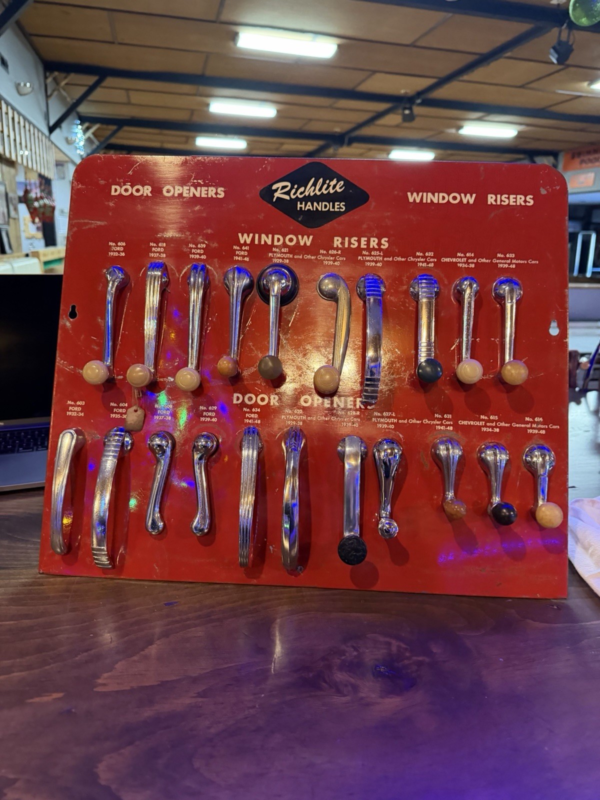 Vintage Richlite Window And Door Handle Crank Store Display