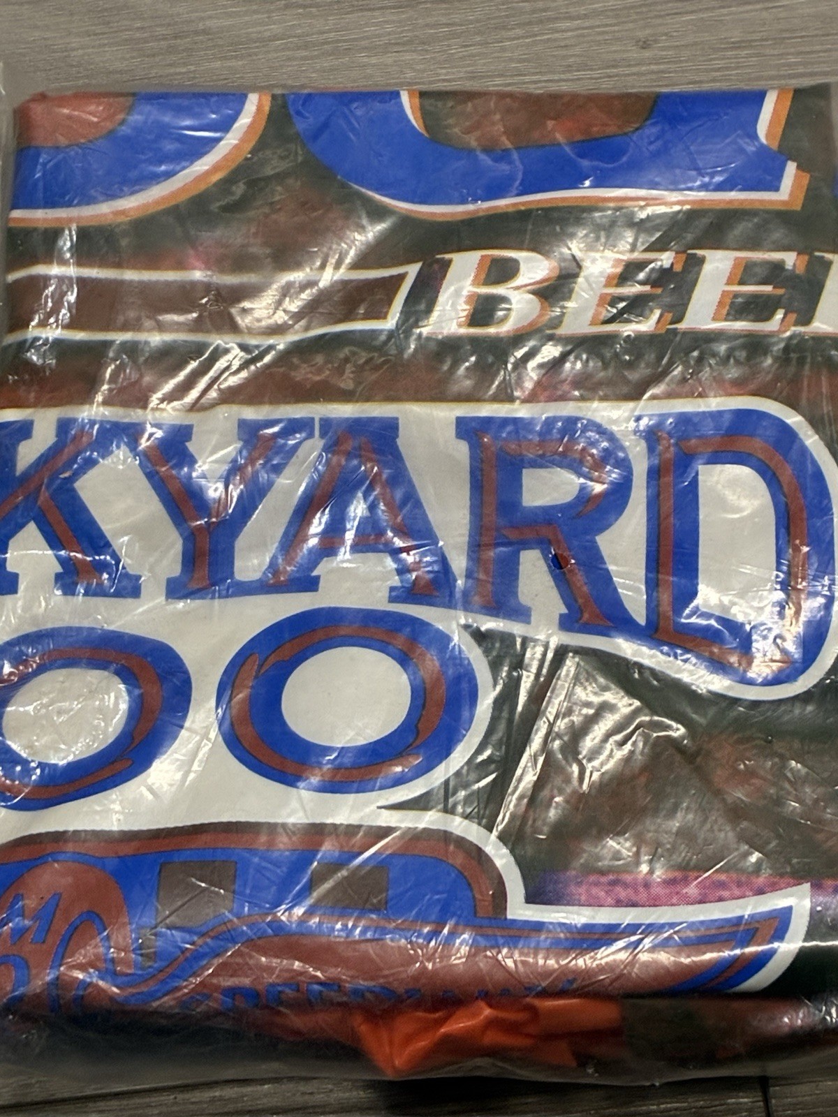 1996 BUSCH Beer NASCAR Brickyard 400 Inflatable Hanging Store / Bar Display Vtg.