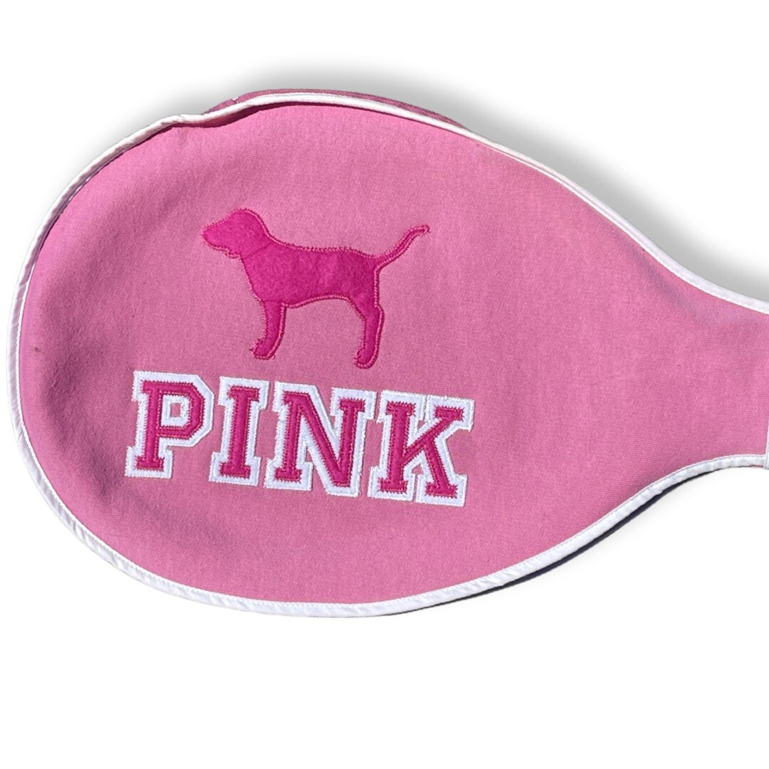 Vtg Victorias Secret VS PINK Tennis Racquet Store Display Rare Cover Dog Puppy