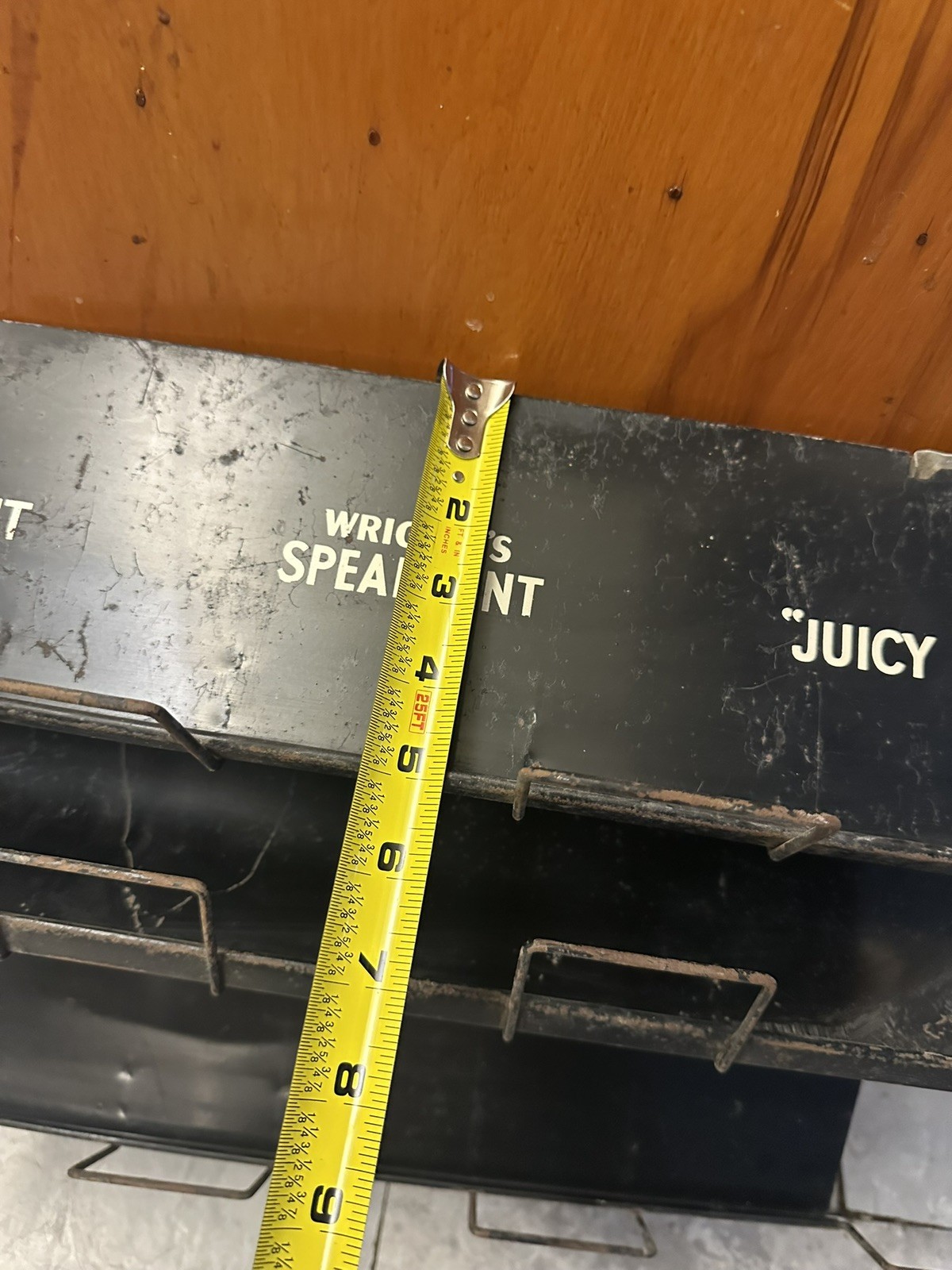Early 1960s WRIGLEY’S CHEWING GUM Advertising Counter Display Rack JUICY FRUIT +