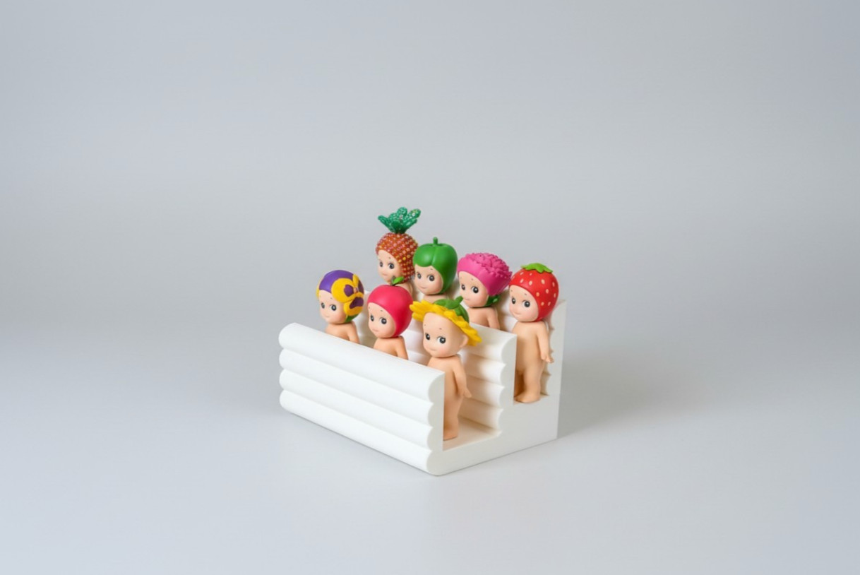 Sonny Angel Tiered Display Stand – Pastel Mini Toy Organizer