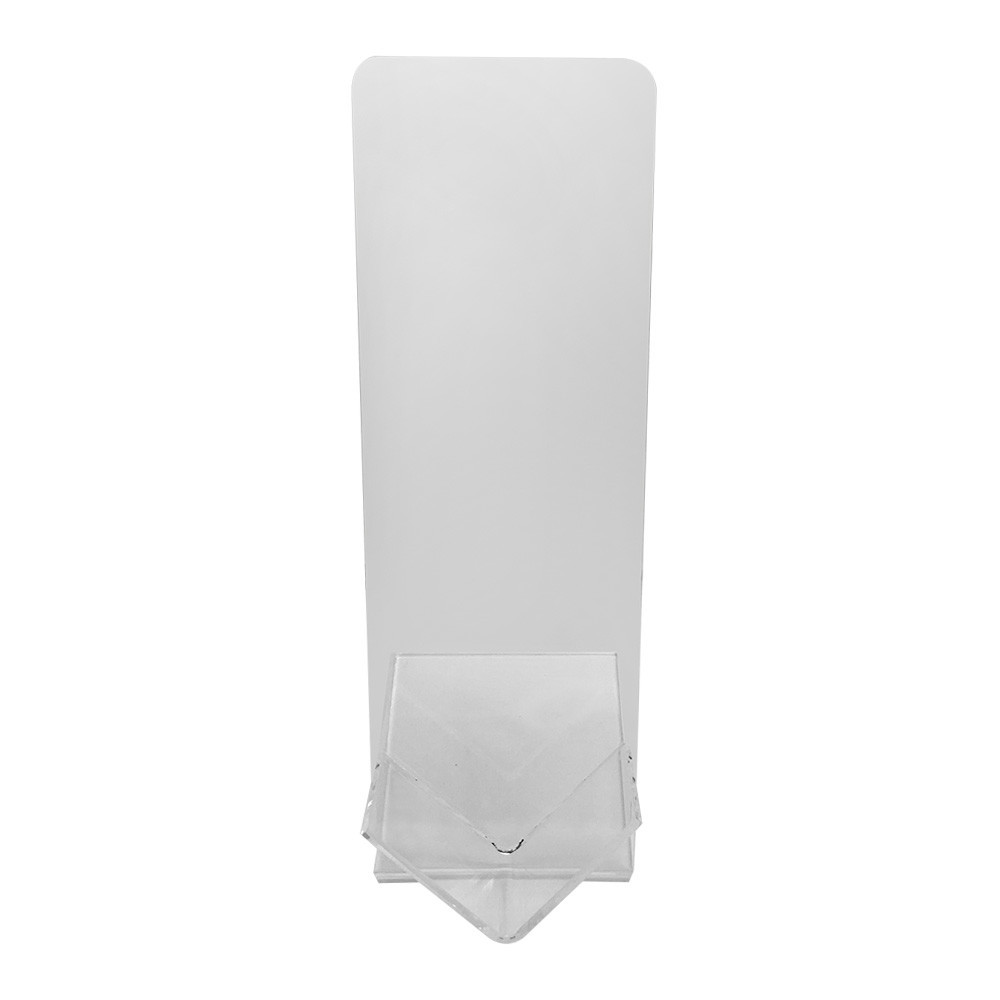 Set Of 4 Pcs 9 In Height Crystal Clear Acrylic Vertical Single Shoe Stand Retail