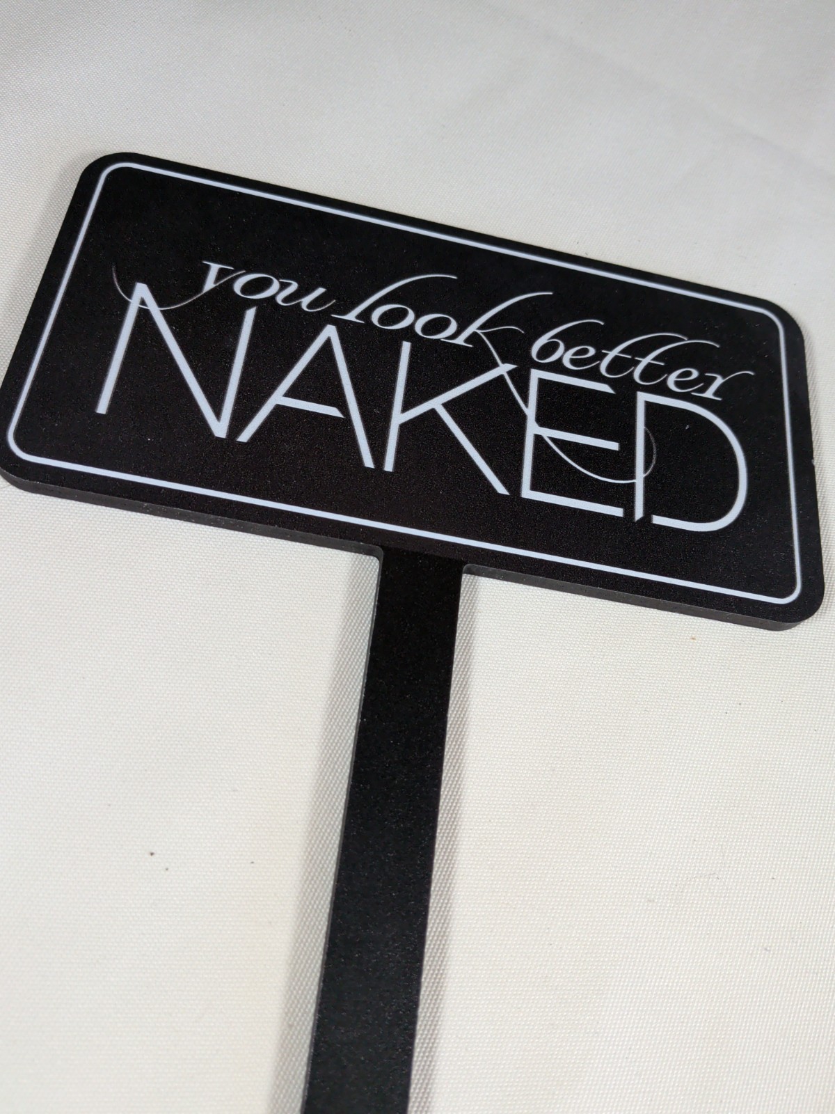 Urban Decay “You Look Better Naked” Counter Display Sign Store Advertising