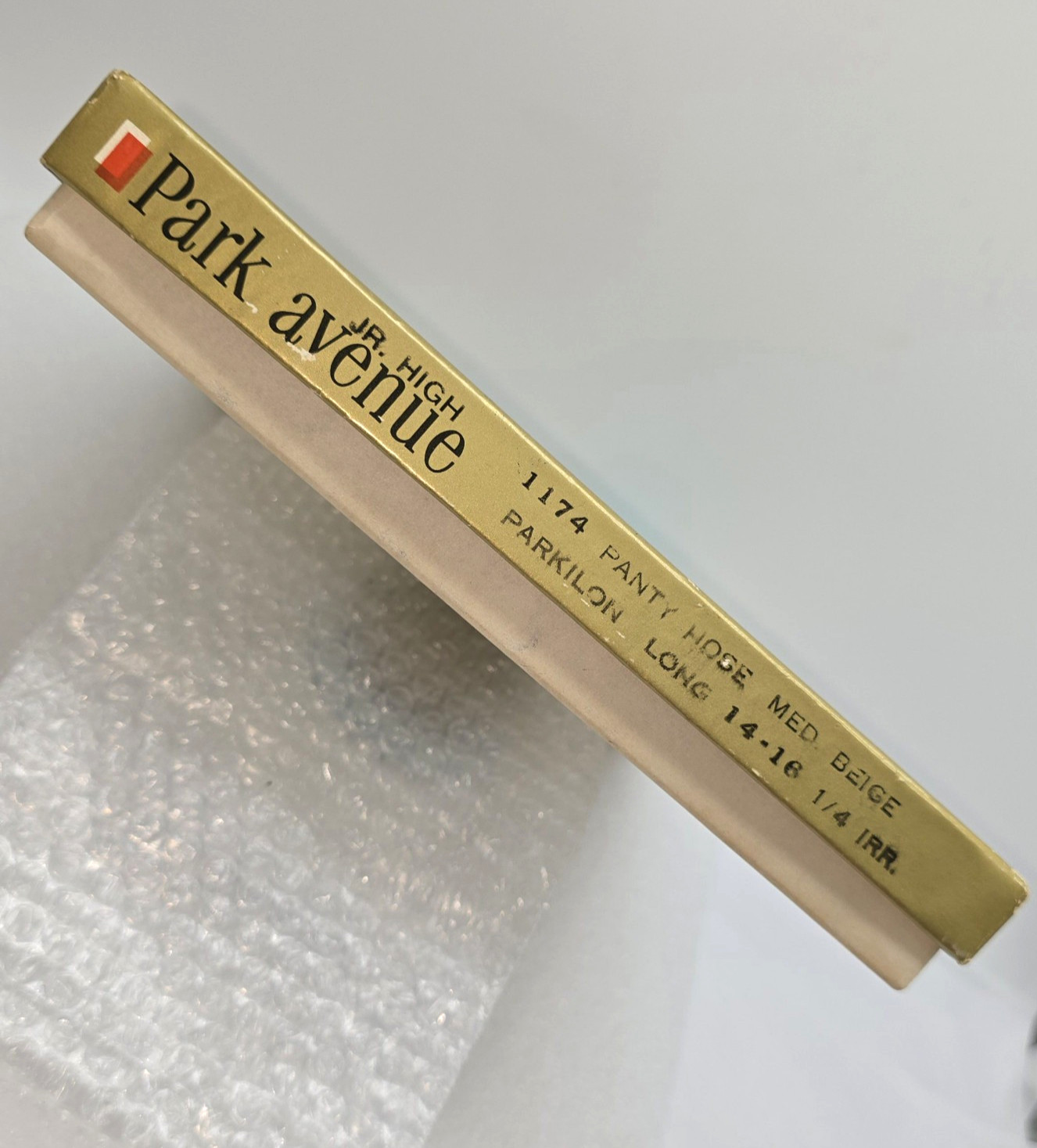 Vtg Hosiery Box Park Avenue Leonard’s Price Tag Empty Collectible Advert Art