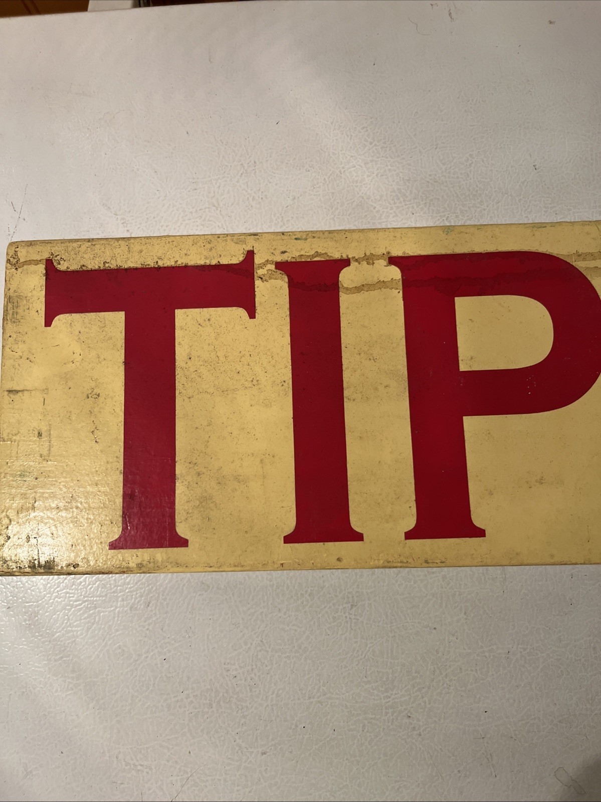 Vintage Wooden Wood Tip Steak Sign 48 x 7.5 x 1” Grocery Store Hand Made