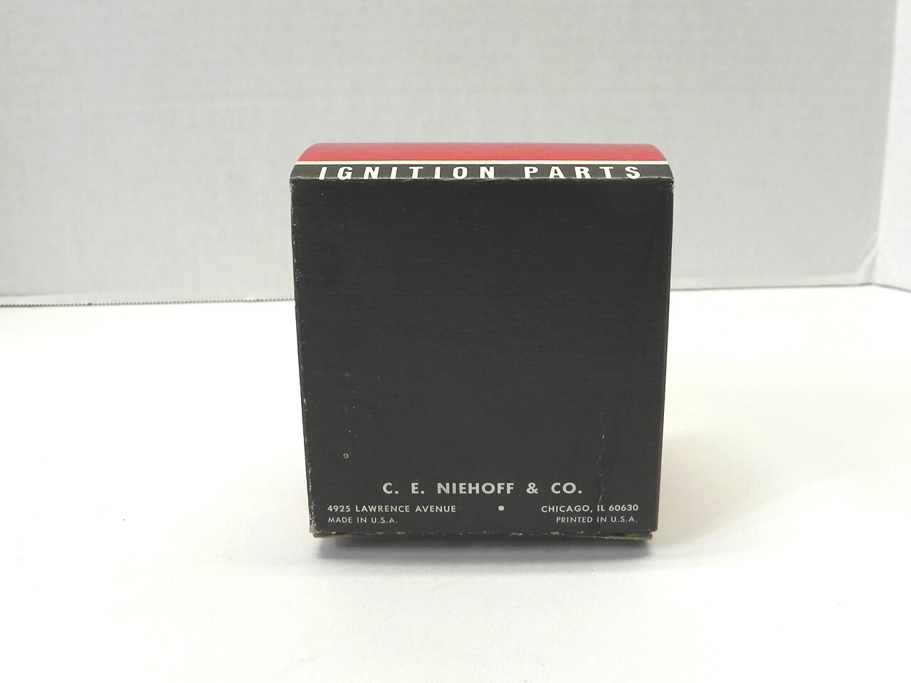 VINTAGE NIEHOFF IGNITION PARTS DISPLAY BOX *BOX ONLY #1130 3.50″x3.25″x2.75″ NEW
