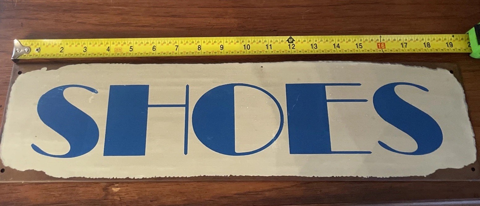 Shoes Tin Advertising Sign