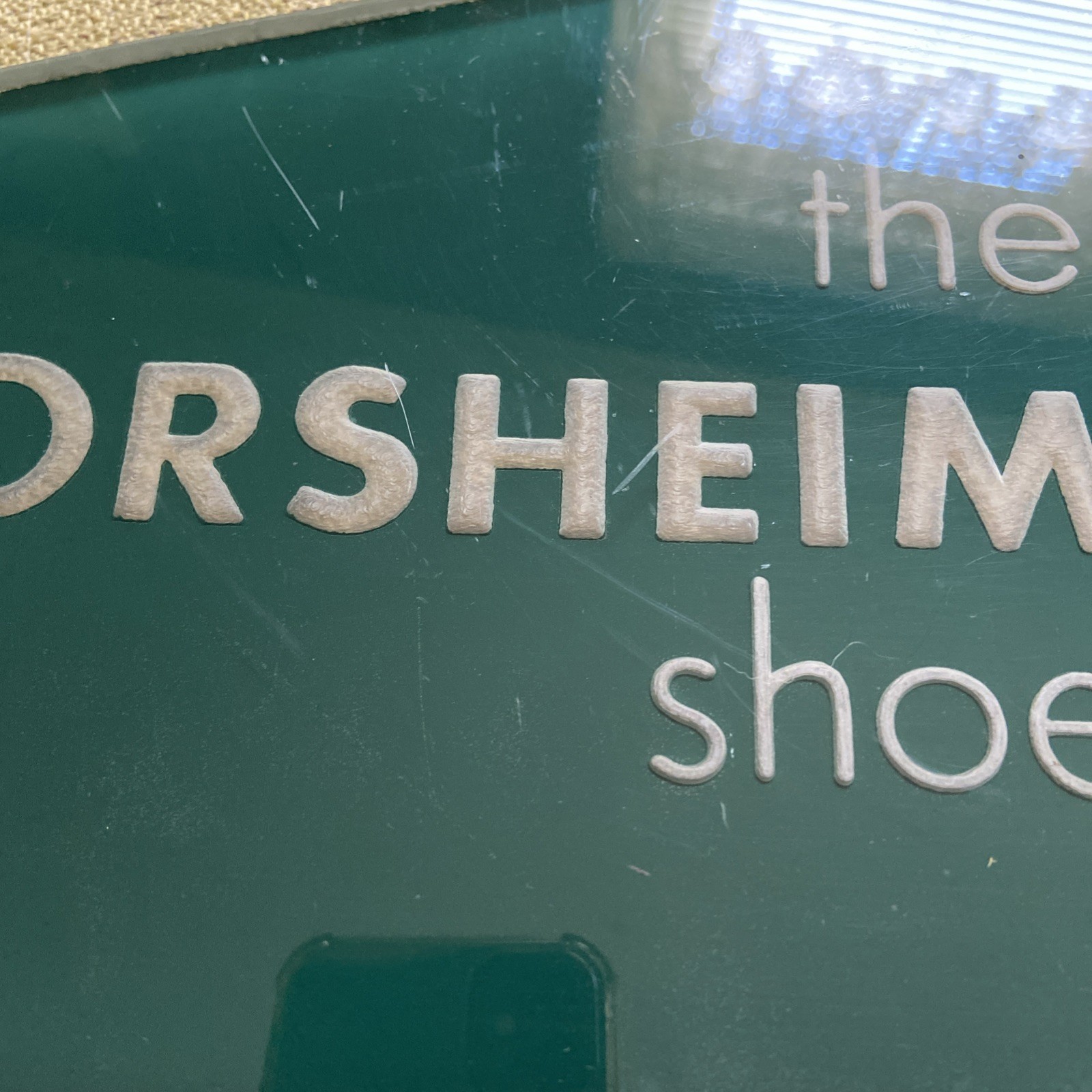 The FLORSHEIM SHOE Department Store Display Advert Sign MCM Ritchie-Stern