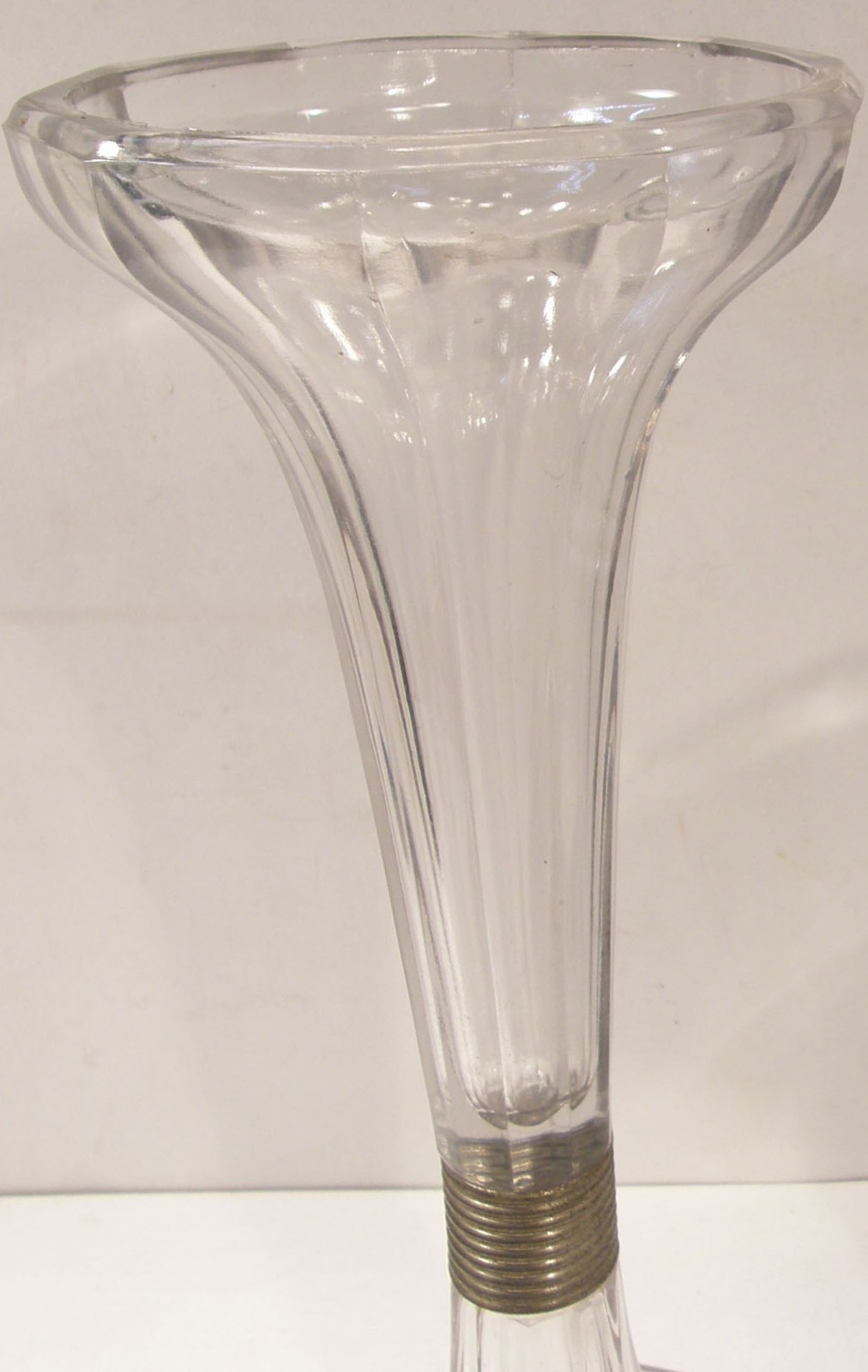 VINTAGE ANTIQUE 12 1/4″ GLASS SHELF SUPPORT RISER PILLAR SODA FOUNTAIN STORE