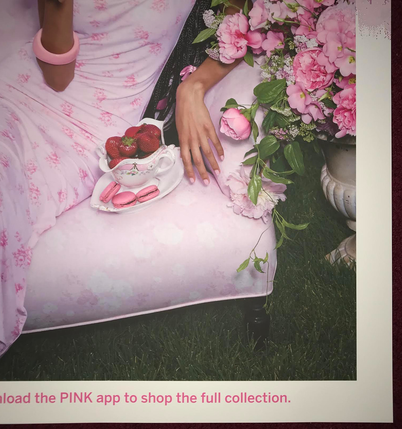 Victoria’s Secret LoveShackFancy Poster 2 FT VS Pink RARE HTF PROMO SIGN