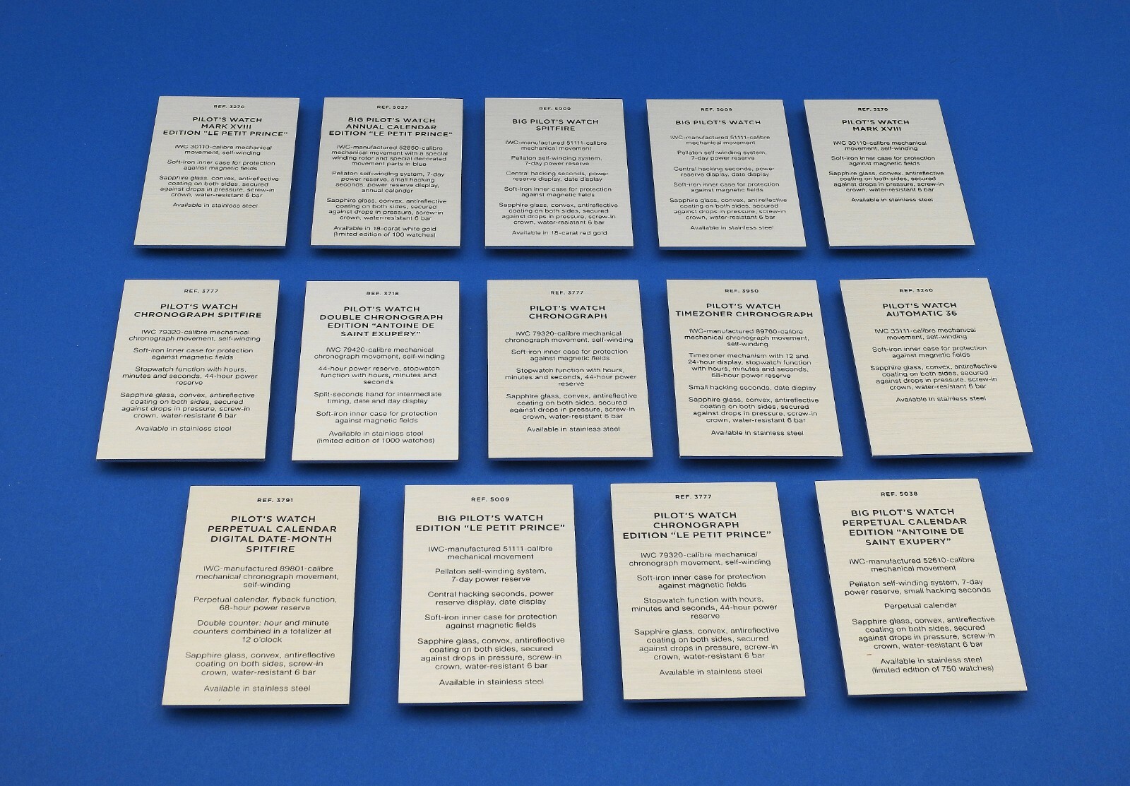 ORIGINAL IWC “PILOT’S” DEALER’S ALUMINUM DISPLAY SIGNS BRAND NEW 14X