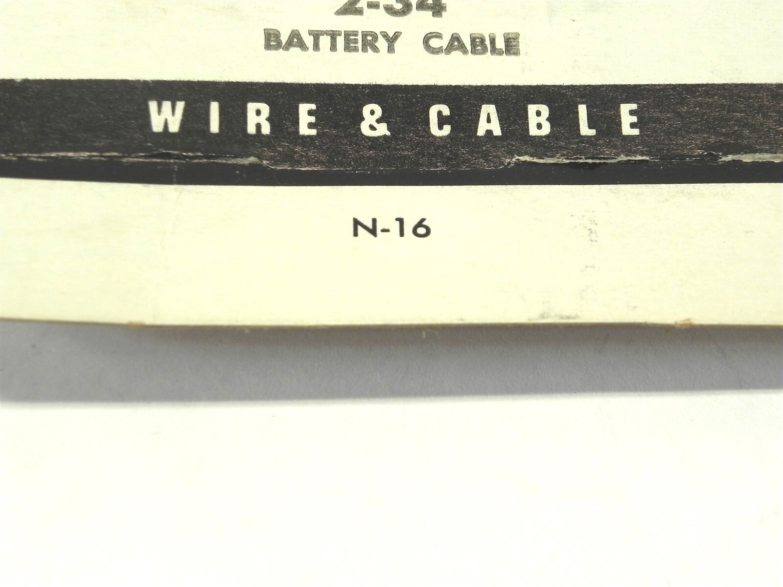 VINTAGE NIEHOFF WIRE & CABLE DISPLAY BOX *BOX ONLY #N16 NEW UNUSED 12×4.25×1.25″