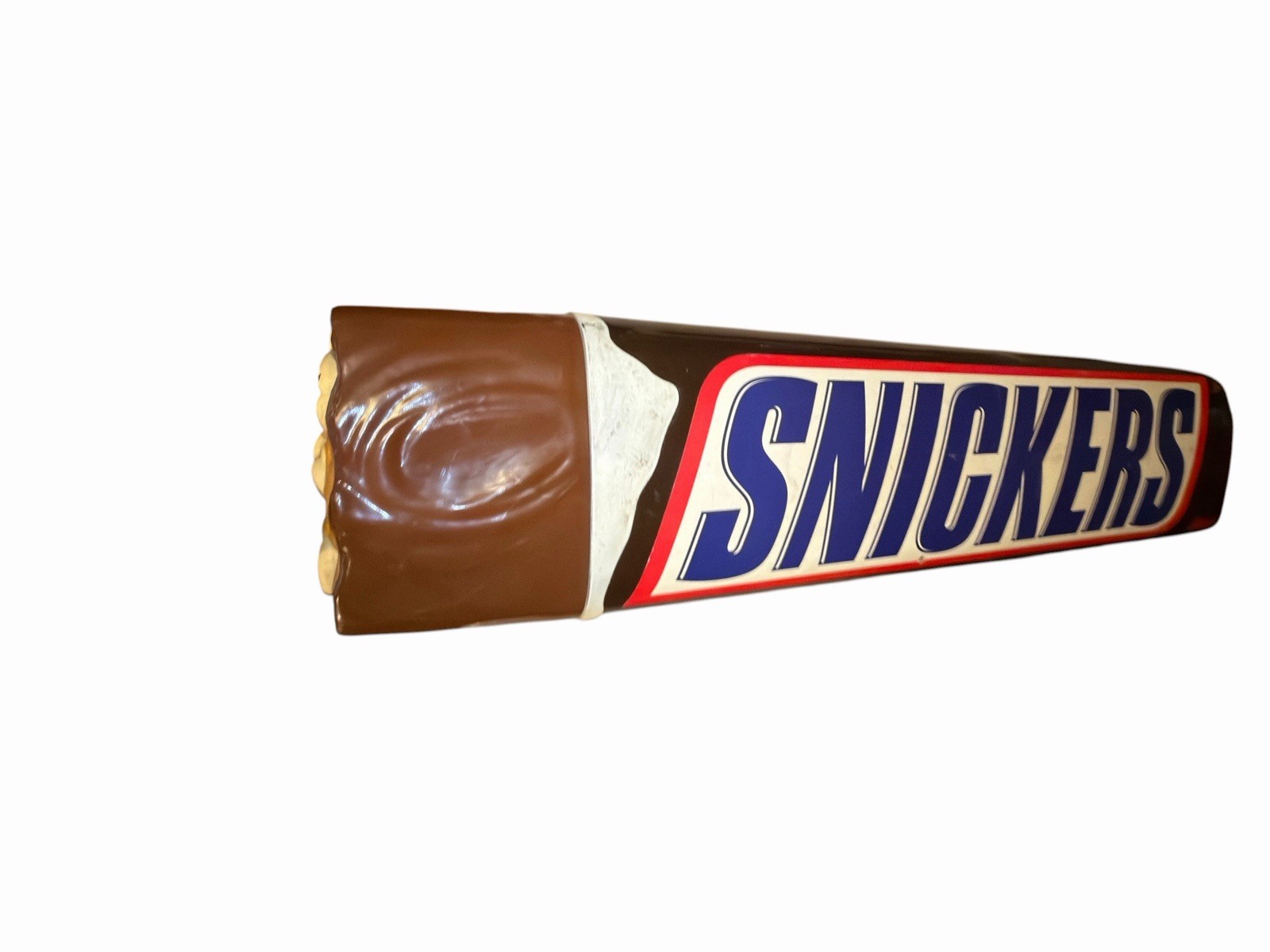 HUGE Snickers Candy Bar Plastic 3D Hanging Wall Display 31.5″ Long Store Display