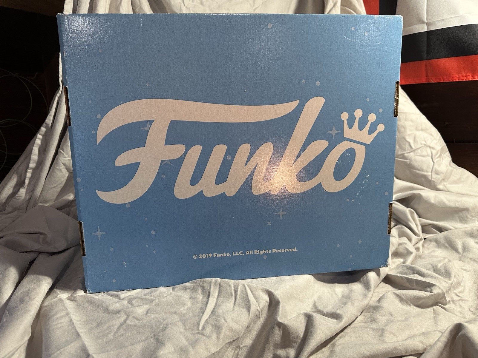 Funko Blue & White Countertop Store Display Stand Advertising 2019