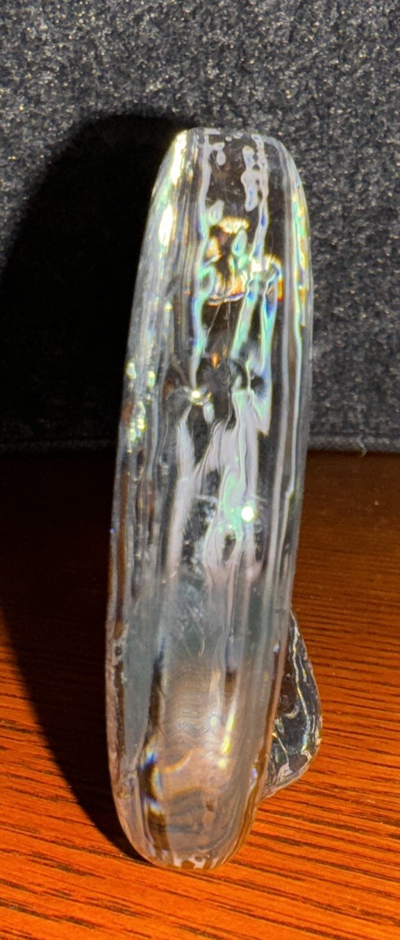 RARE Clear Fostoria Glass Store~Collector~Advertising Display Counter Sign