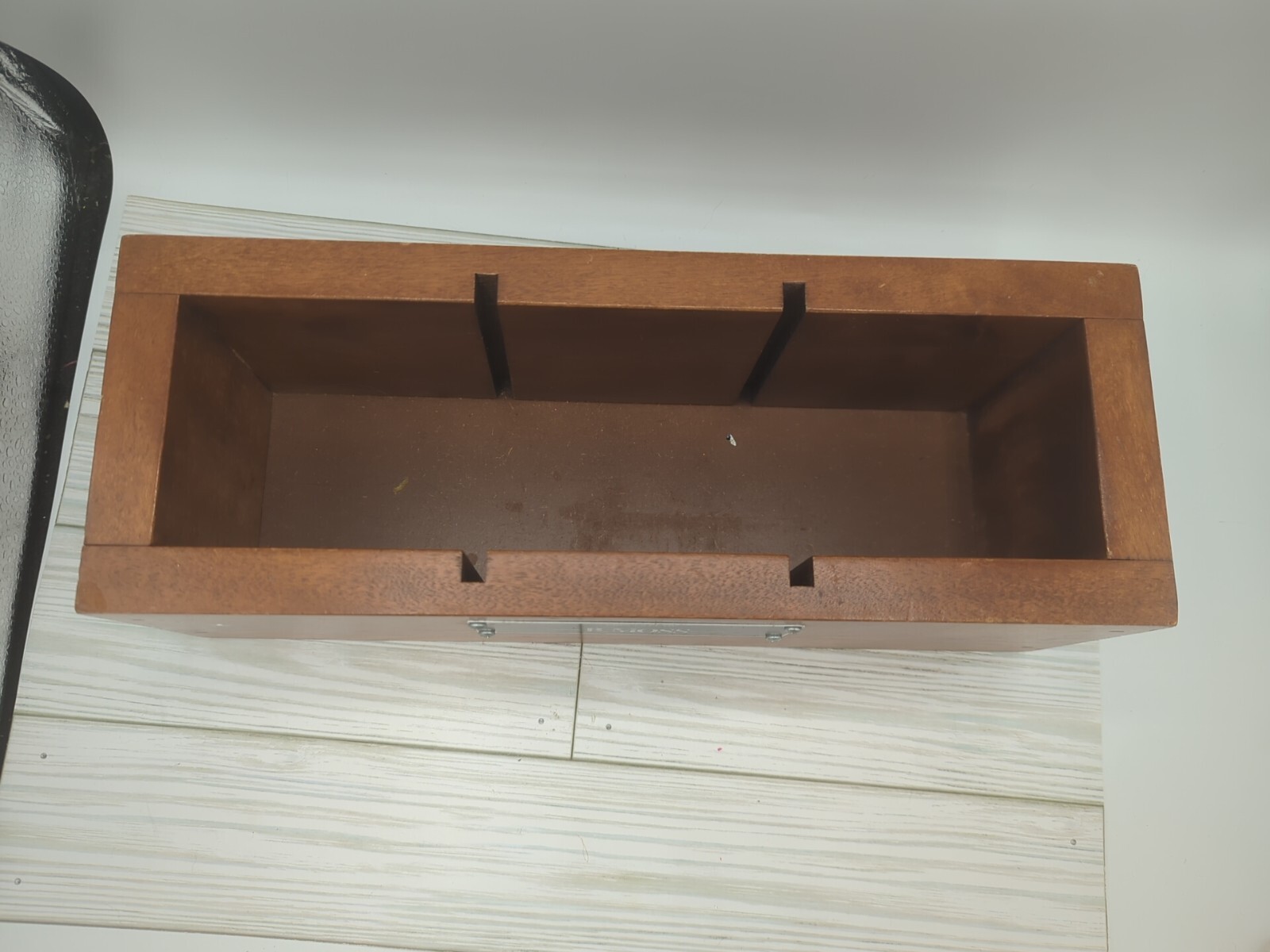 B.Moss Clothing Company Vintage Advertising Store Display Wood Caddy