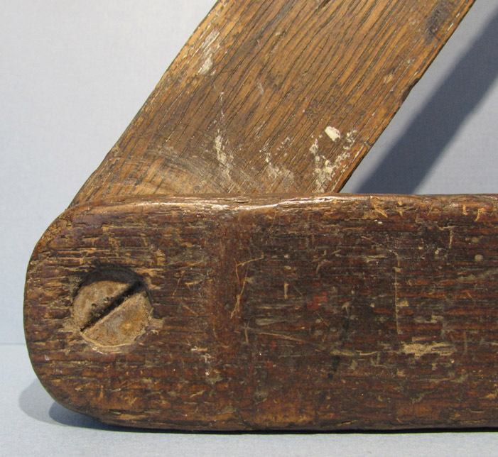 VERY OLD LG WOODEN BARBER SHOP STRAIGHT EDGE RAZOR 18 3/4″ WINDOW DISPLAY NEAT