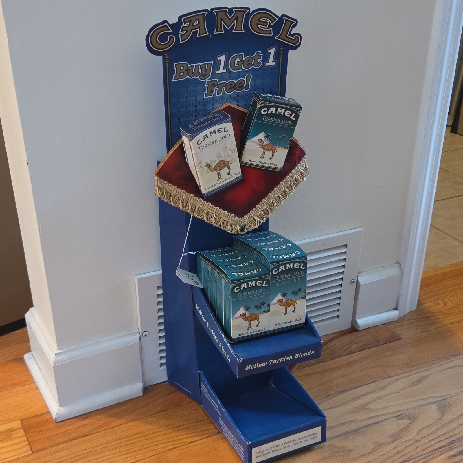Camel Turkish Blends Buy 1 Get 1 Free Countertop Store Display Stand