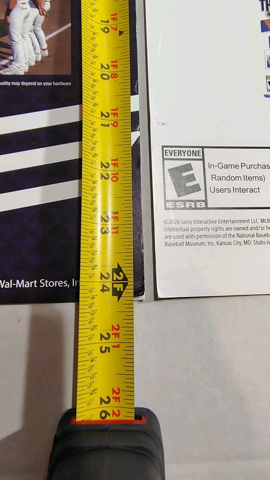 MLB The Show 26 Promo Walmart displays advertisement – 24x 11x Lot Of 2