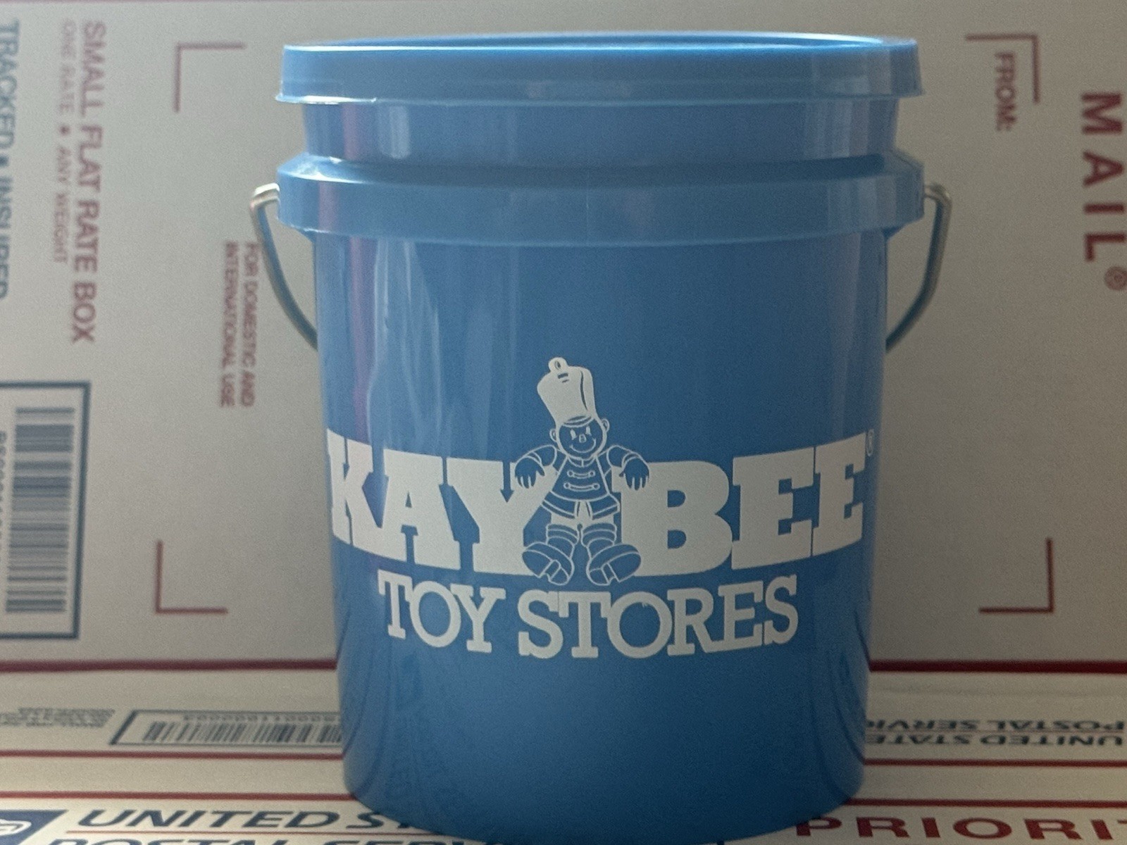 Kay-Bee Toys Blue 1.0 Mini Bucket with lid A Must have For Your Collection