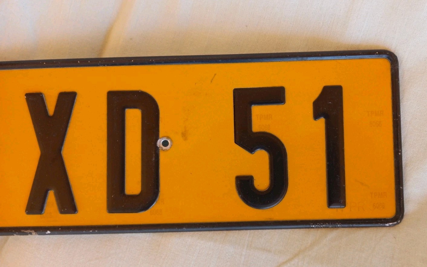 France Posterior Marne Department Car License Plate (Marne 51) Collectible