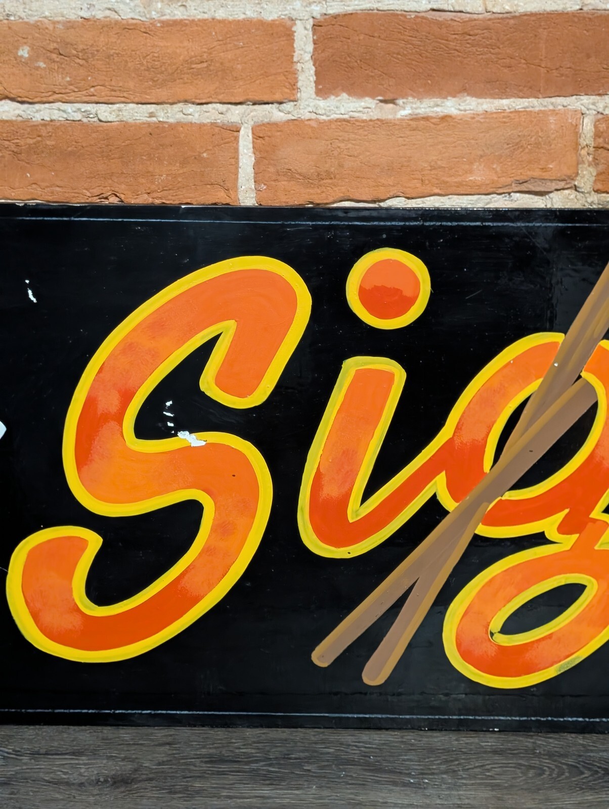 Vtg Sign Studio Hand Painted Artist Advertising Sign From Ocean City MD 46″X20″