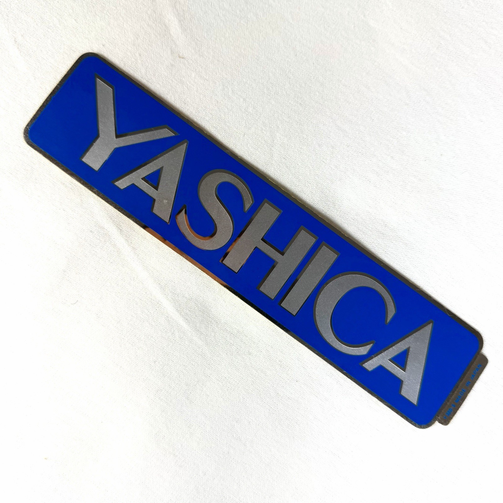 YASHICA Vintage Logo Foil Decal Bumper Sticker Japan Camera Photography 8 Inches
