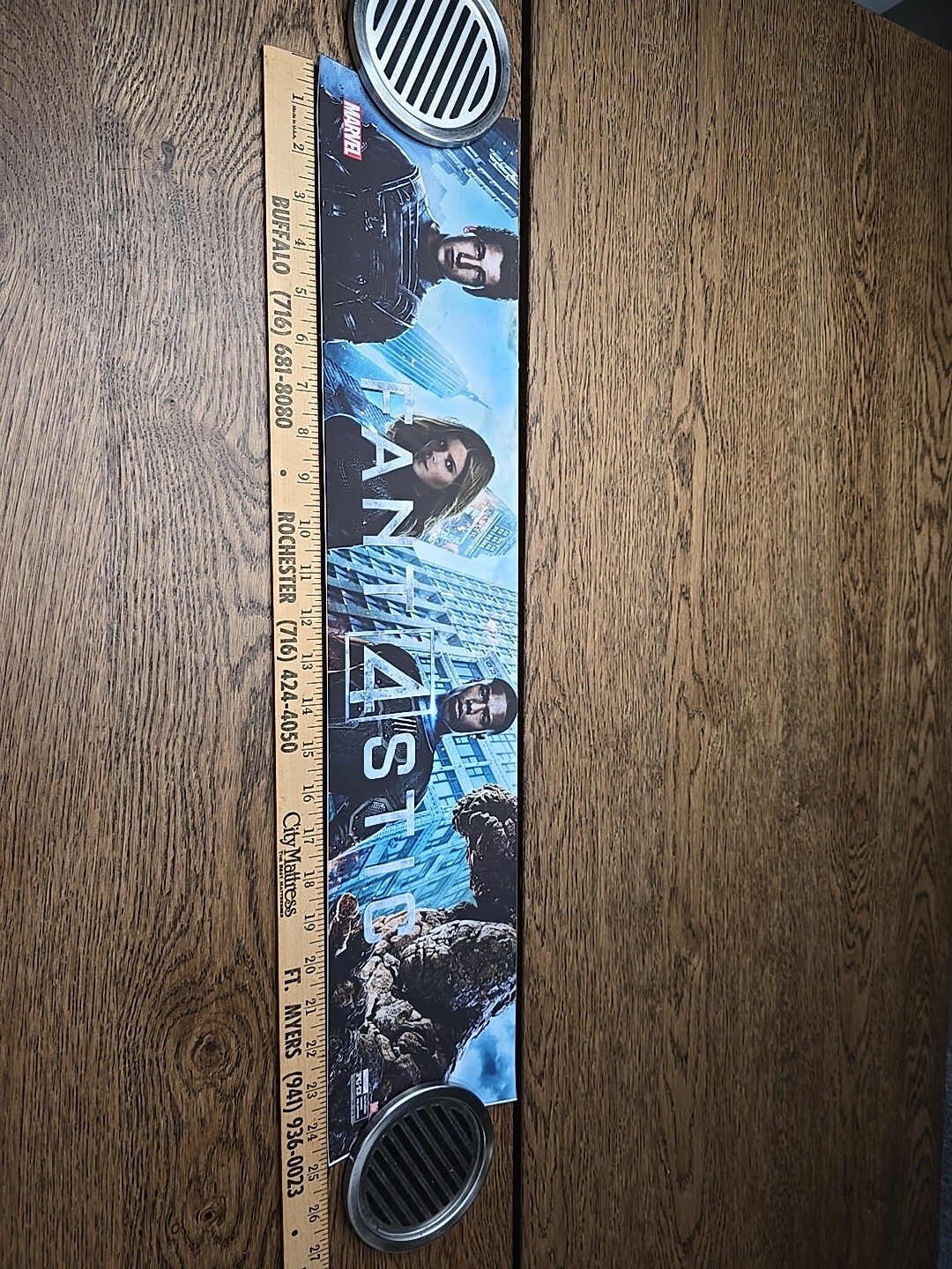 Fantastic 4 Four Store Theatre Movie Marquee Display Sign 2015 Jordan Mara 25×5″