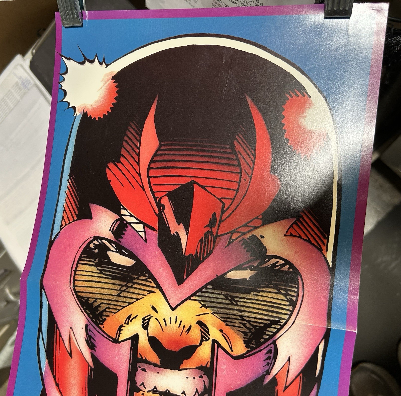 Folded Poster Uncanny X-Men Trading Cards Advertising 1992