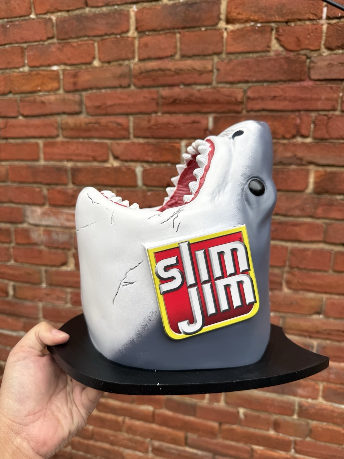 SLIM JIM Promotional Jaws Great White Shark Head Wall Mount Display New In Box