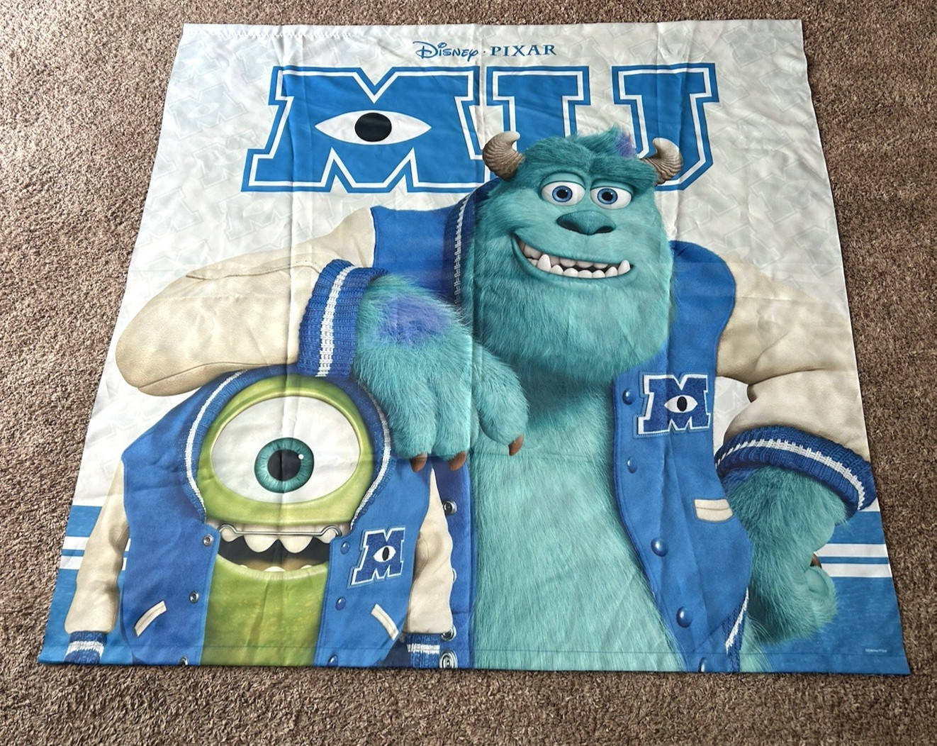 Disney/Pixar Toys R Us Monsters U Sulley/Mike Retail Display Cloth Banner