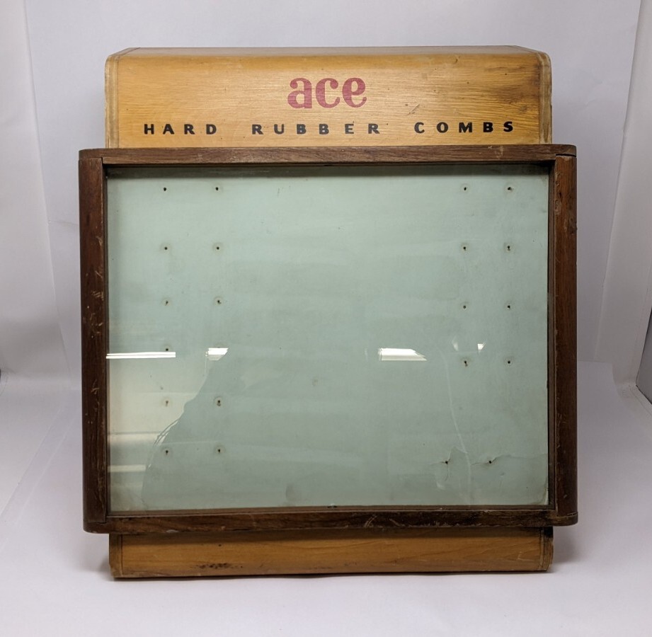 Vintage Ace Hard Rubber Comb Case Display
