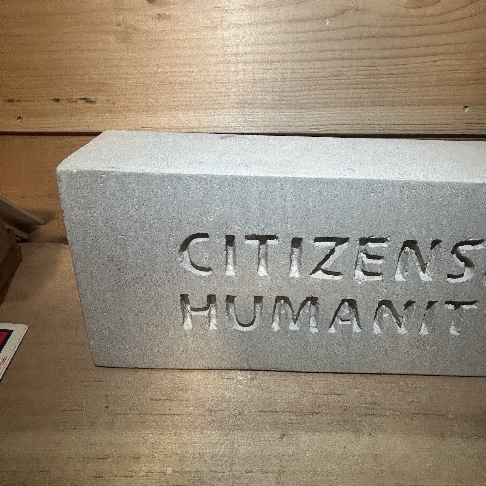 Citizens Of Humanity Denim Store Advertising Countertop Display Sign Prop