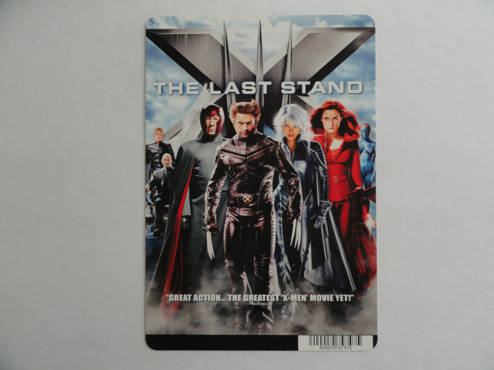 X-MEN THE LAST STAND – BLOCKBUSTER VIDEO BACKER CARD 5.5″X8″ – NO MOVIE
