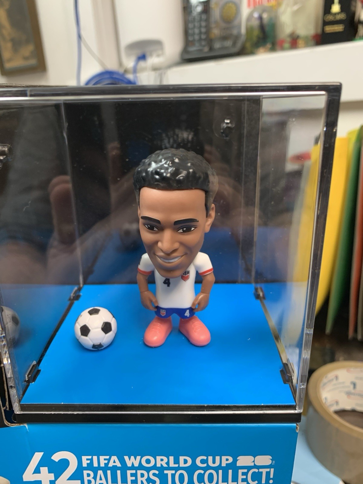 Zuru Ballers FIFA World Cup Store Display Collectible Black Blue Adams Malagon