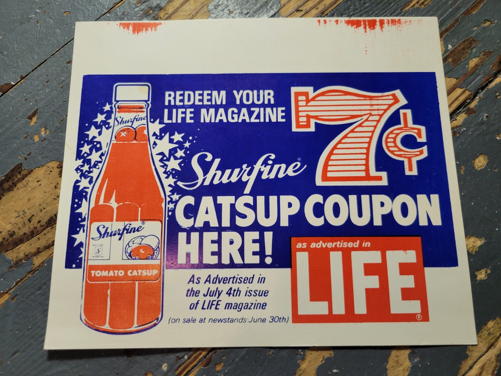 Vintage Shurfine Grocery Store Promotional Kit Store Signs Advertising